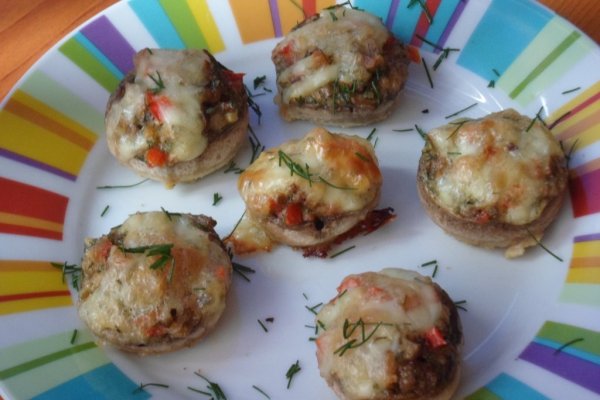 Ciuperci umplute la cuptor