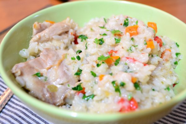 Pilaf cu pui si legume la Philips Multicooker