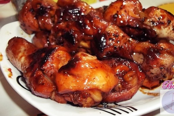 Pui caramelizat cu sos de soia si chili