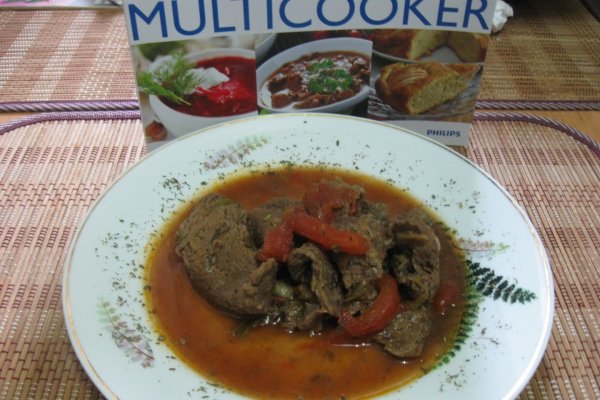 PULPĂ DE VIŢEL CU SOS DE VIN ŞI PIPER ROŞU  LA PHILIPS MULTICOOKER
