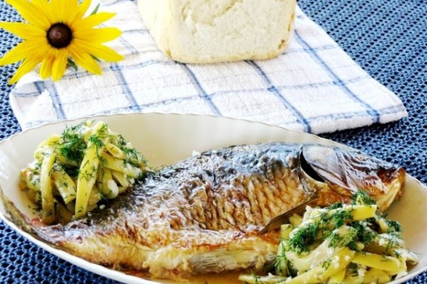 Caras cu lamaie si usturoi la cuptor