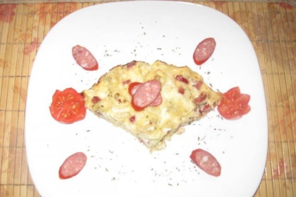 Tortellini umplute cu ciuperci la cuptor cu sos alb