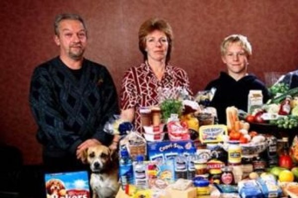 Cât cheltuiesc familiile din jurul lumii pentru mâncare în fiecare săptămână