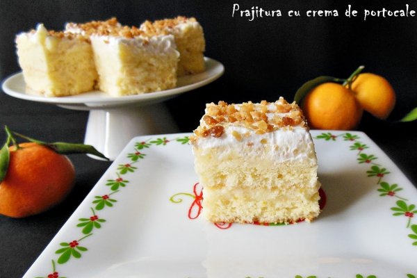 Prajitura cu crema de portocala