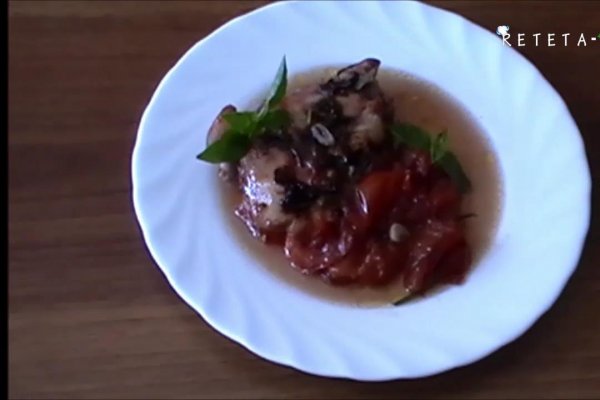 Pulpe de pui la cuptor in vin rosu