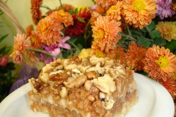 Prajitura de mere cu blat de gris