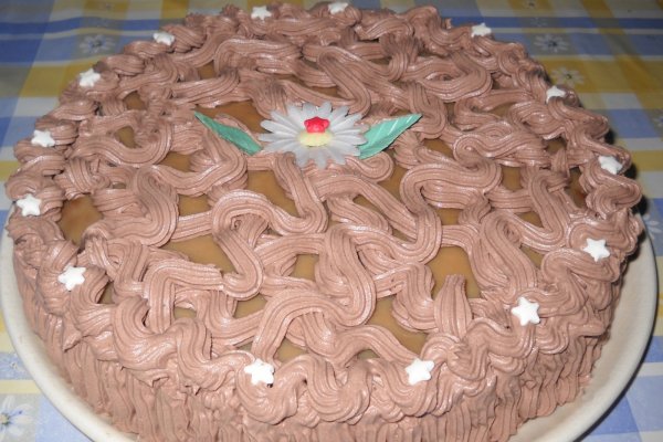 Tort cu crema de zahar ars