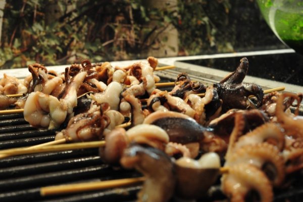 Caracatita cu sos mojito