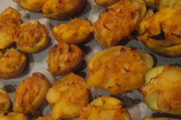 Cartofi copti de doua ori (cartofi umpluti cu varza)