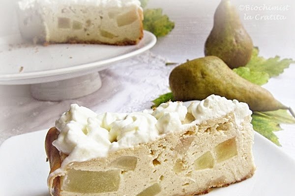 Cheesecake cu pere