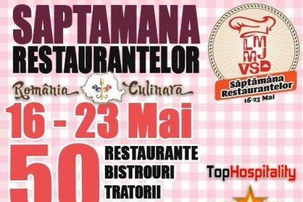 Inainte de debutul primei editii romanesti a Saptamanii Restaurantelor, unele localuri inscrise au deja un grad de rezervare de 100%!