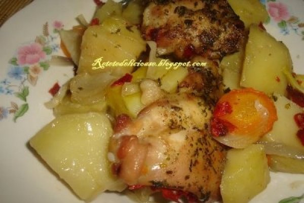 Cartofi taranesti cu pui