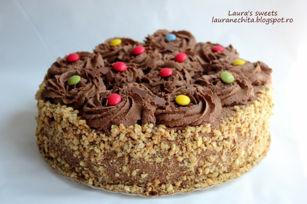 Tort cu crema de castane si ciocolata
