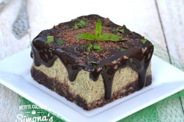 Mini tortulete raw cu menta si ciocolata