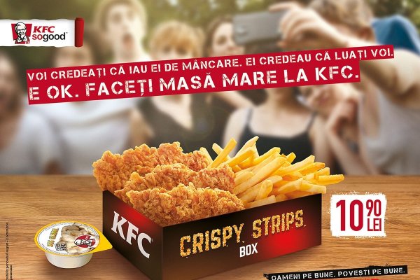 KFC lansează campania Crispy Strips sub semnătura „Oameni pe bune. Poveşti pe bune. Pui pe bune.”
