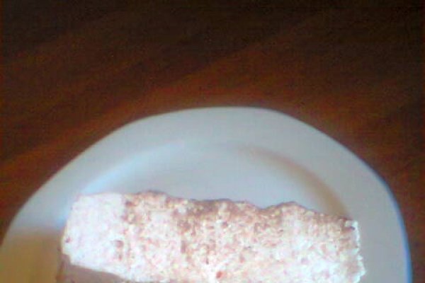 Tort cu mousse de ciocolata si pepene galben