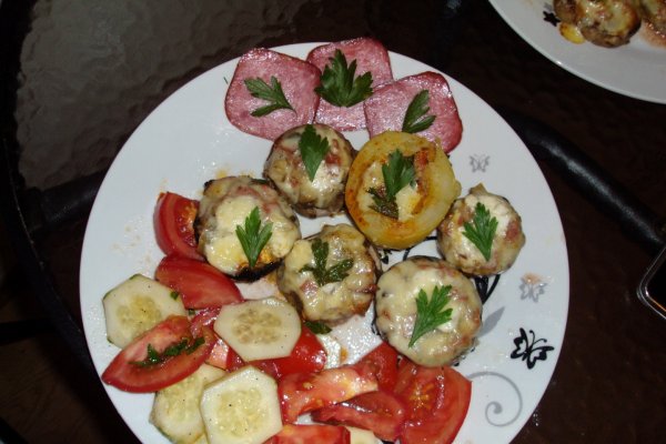 Ciuperci champignon la cuptor