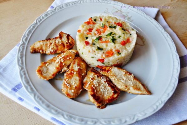 Piept de pui dulce cu susan