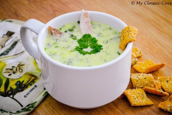 Supa cu verdeata si macrou afumat