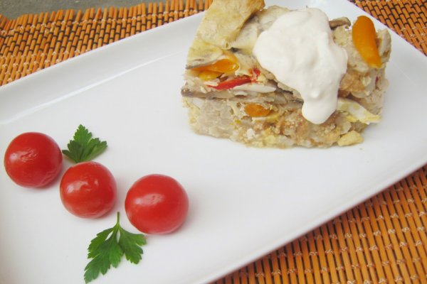 Conopida cu ciuperci la cuptor