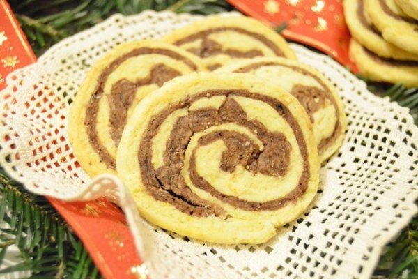 Fursecuri duo, cu portocala si cacao