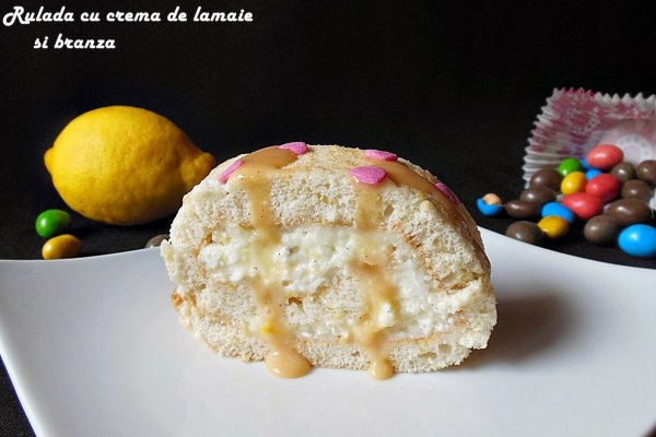 Rulada cu crema de lamaie si branza