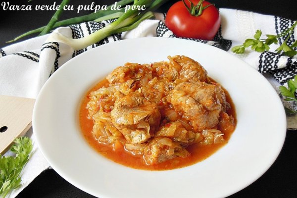 Varza verde cu pulpa de porc