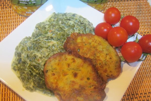 Snitele din porumb cu spanac in lapte