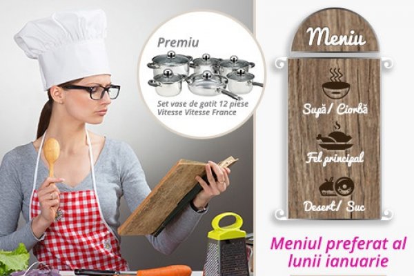 CONCURS: Meniul preferat al lunii IANUARIE