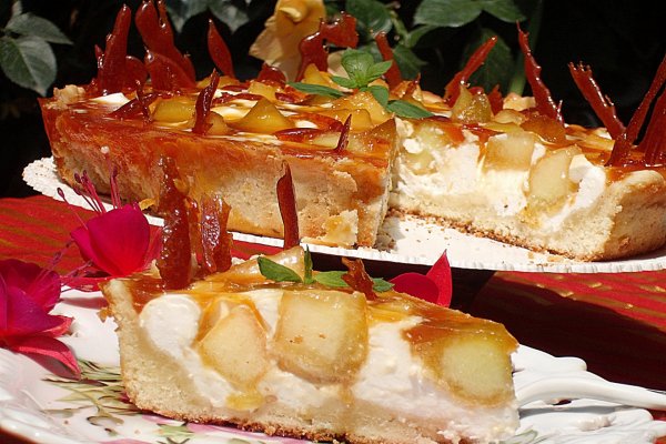 Tarta cu pepene caramelizat