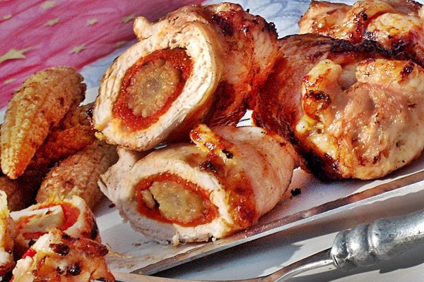 Minirulouri cu baby corn la gratar