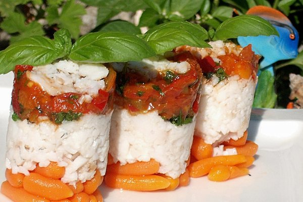 Turnulete aromate din salau cu legume