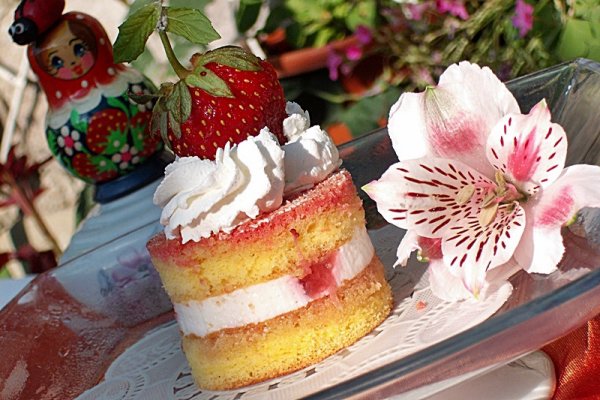 Prajitura fina cu capsuni