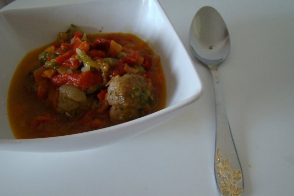 Chiftele cu Ardei Copti