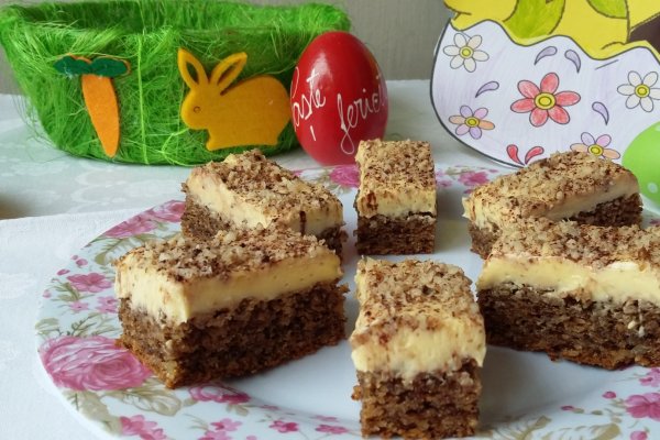 Prajitura cu nuca si crema cu mascarpone