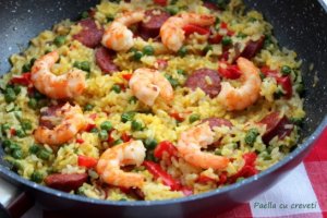 Paella cu creveti