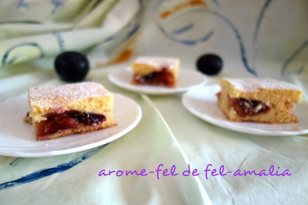 Prajitura cu prune rasfatate