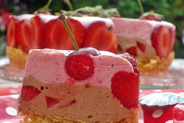 Prajitura  cu blat din fulgi de porumb