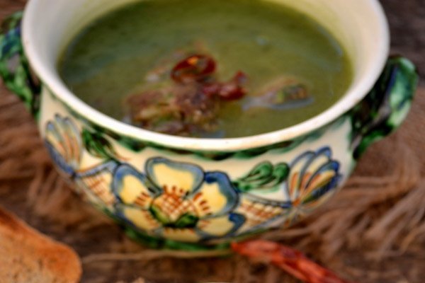 Supa crema de spanac si coaste de miel