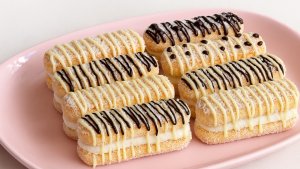 Piscoturi cu crema de mascarpone – desert fara coacere, rapid si delicios