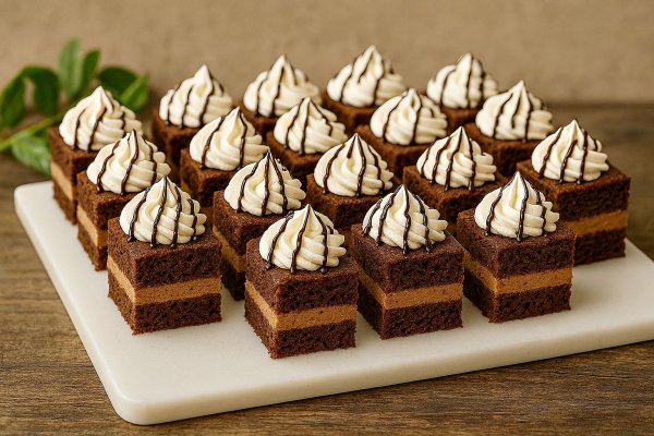 Prajitura cu frisca si crema de ciocolata – reteta simpla, delicioasa si usor de preparat