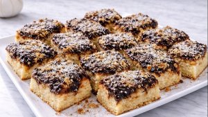 Prajitura frageda cu gem si nuci - reteta simpla, economica si delicioasa