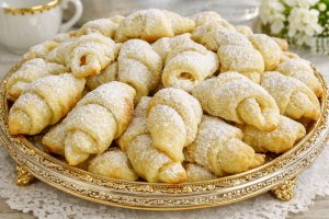 Cornulete fragede de post - reteta economica, delicioasa si usor de preparat