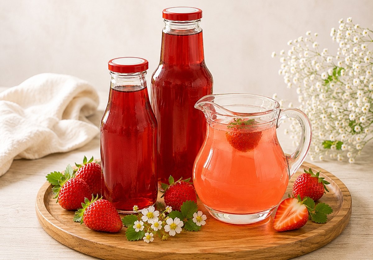 Sirop de capsuni - reteta simpla, delicioasa si usor de preparat
