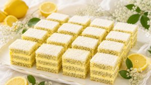 Prajitura cu mac si crema de lamaie - un desert fin, aromat si racoritor